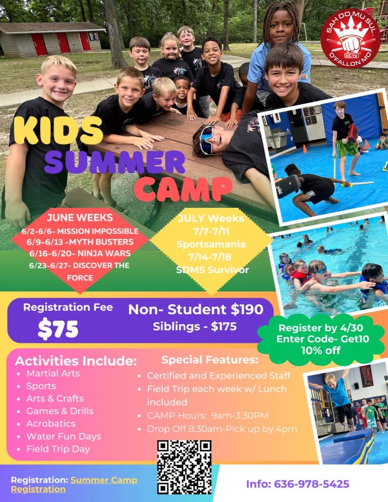 Summer Camp 2025 - Sports camp for Ages: 5-12 by Sah Do Mu Sul O'Fallon